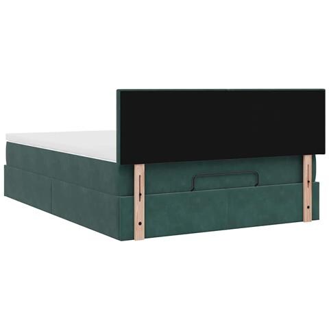 Struttura Letto Pouf con Materasso 140x200 cm in Velluto - Foto 9