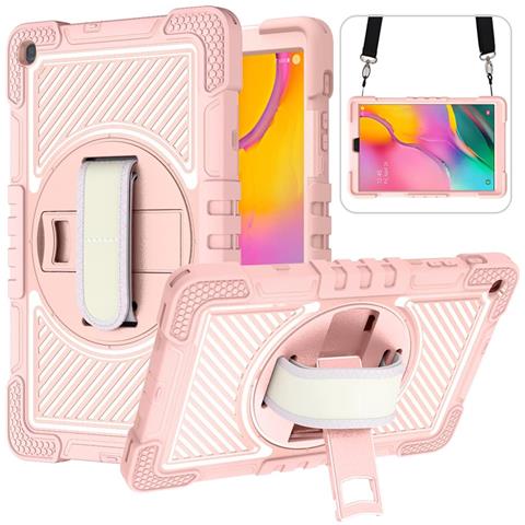 Custodia Per Samsung Galaxy Tab A 8.0"" Con Tracolla Rosa - Foto 1