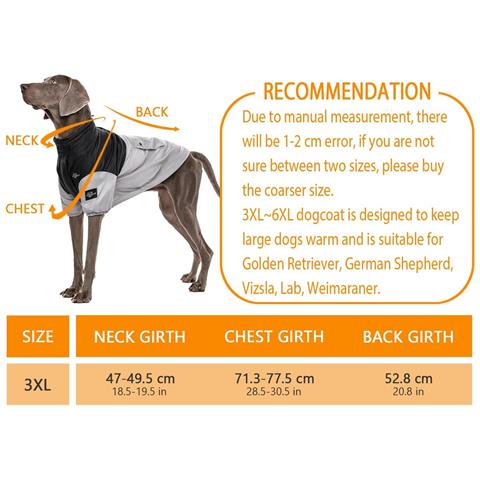 Caldo Giubbotto Invernale Per Cani Gilet Materiale Pile Grigio 3xl - Foto 2