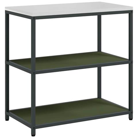 Mensola per il deposito in cucina Verde oliva Acciaio - Foto 1