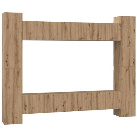 Set mobile TV 10 pcs rovere artigianale 30.5 x 30 x 90 cm - Foto 1