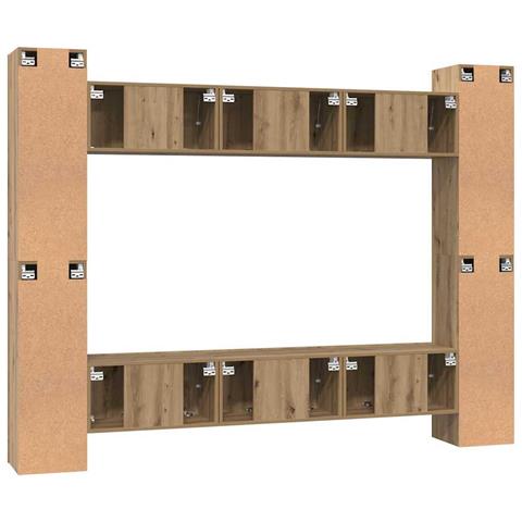 Set mobile TV 10 pcs rovere artigianale 30.5 x 30 x 90 cm - Foto 9