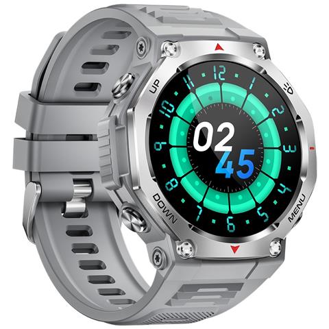 Smartwatch Multifunzione Con Schermo Amoled, Monitoraggio Fitness E Chiamate Bluetooth, Compatibile Con Huawei, Samsung, Apple, Garmin Silver - Foto 1