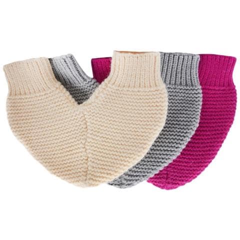 Guanti Caldi Per Coppie - Guanti Invernali In Maglia Di Cotone Tinta Unita Apricot - Foto 4