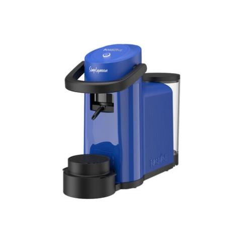 Simplymoon Macchina da Caffè a Cialde ESE 44mm - Multifunzione per Espresso, Infusi e Bevande Calde, Pressione 15 bar, Serbatoio 0.9L - Blu - Foto 1