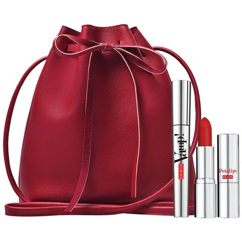 Set : Vamp! Definition, Paraben-free, Waterproof, Lash Defining, Mascara, 001, Extra Black, 9 Ml + Petalips, Paraben-free, Matte, Cream Lipstick, 015, Dahlia Petal, 3.5 G - Foto 1