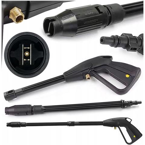 Pistola A Spruzzo Di Ricambio Compatibile Con Idropulitrice Kärcher K2-k7 Bosch Lavor - Filettatura M14, Lancia 40 Cm, Plastica Resistente - Foto 1
