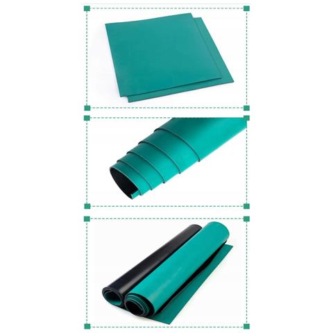 Mata Antistatica Esd Verde 1.2m X 10m Spessore 2mm - Protezione Elettrostatica | Gomma Naturale, Resistenza Chimica | Uso Industriale - Foto 2