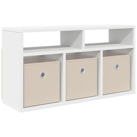 Lowboard con cassetto Bianco 72 x 22,5 x 38 cm - Foto 1