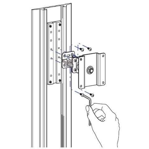 80-102-064 Usare Con I Bracci Lx, Neo-Flex Montaggi a Parete E I Prodotti Delle Serie 400, 200 E 100. Anche Per Il Supporto Universale Per Cpu Staffa Di Montaggio Per Bracci Snodi E Supporto Per Cpu