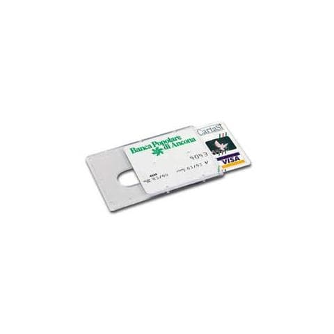 confezione da 120 pezzi - porta card in abs trasparente f. to utile 53x85mm - Foto 1