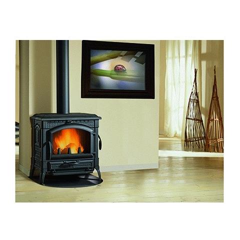 Stufa a Legna Isotta Evo Rivestimento in Ghisa Potenza Termica Nominale 11.9 KW Colore Nero Antracite - Foto 9