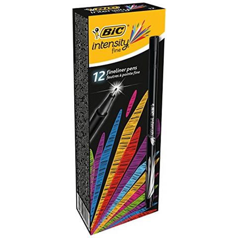 Confezione da 12 Fineliner Intensity Nero 942069 - Foto 1