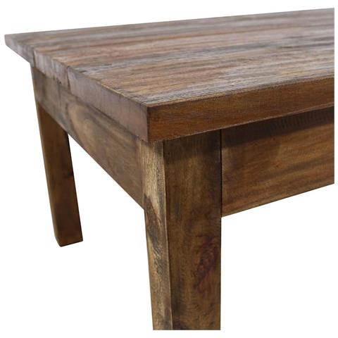 Tavolino da Salotto in Legno Massello di Mogano 98x73x45 cm - Foto 2