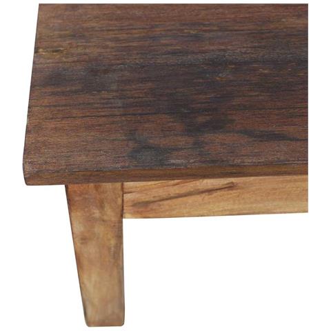 Tavolino da Salotto in Legno Massello di Mogano 98x73x45 cm - Foto 7