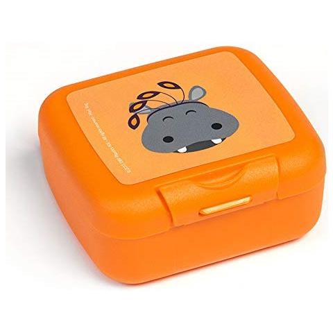Amuse 3 Pezzi Lunch Box Set Regalo Carnevale Animali Con Chiusura A Clic, Polipropilene, Orange, 260x135x86 - Foto 3