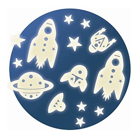 Djeco 54591 - Stelle Luminose Glow In The Dark Space Mission Set, Multicolore - Foto 2
