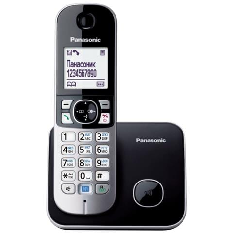 KX-TG6811 Telefono DECT Identificatore di chiamata Nero, Argento - Foto 1