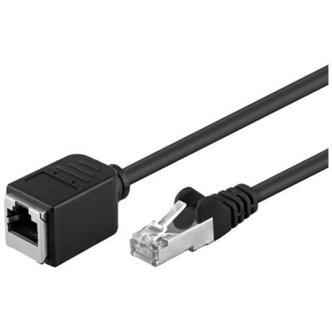 Cavo Di Prolunga 73386 Cat 5e, F / utp, Nero, 0,5 M - Foto 1
