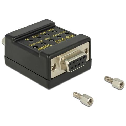 2xDB9 DB9 DB9 Nero cavo di interfaccia e adattatore - Foto 2