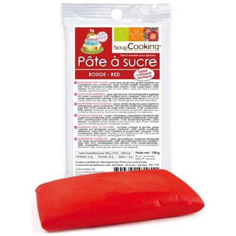 Pasta Di Zucchero Rosso 100 G - Foto 1