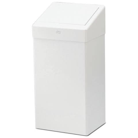 228000 Bidone Per La Spazzatura 50 L Rettangolare Metallo Bianco - Foto 1