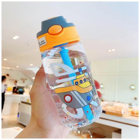 INLAW (borgogna) Fashion Brand Children's Tazza Di Paglia Plastica Bottiglie Di Plastica Baby Cartoon Ncreative Kettle Bollitore Acqua Bottiglie Di Acqua Scuola Bambini