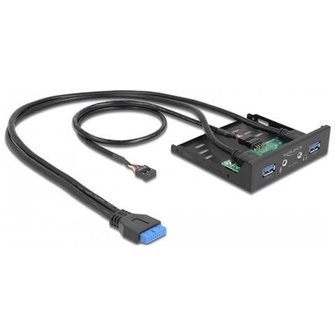 Pannello frontale da 3.5? USB 3.2 Gen 2 x USB Tipo-A + HD-Audio - Foto 5