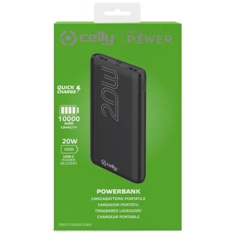 PBPD10000EVOBK batteria portatile 10000 mAh Nero - Foto 2