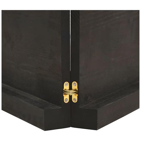 Ripiano Marrone Scuro 120x60x (2-6) cm Massello Rovere Trattato - Foto 9