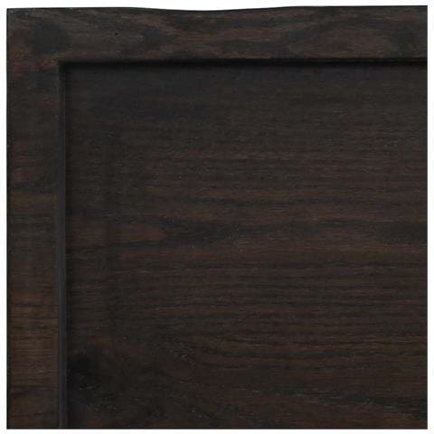 Piano Tavolo Marrone Scuro 180x40x (2-4) cm Rovere Non Trattato - Foto 2