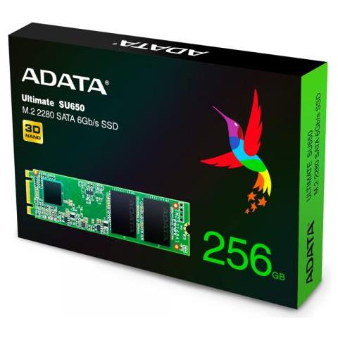 Adata Ultimate Su650 M.2 256 Gb Serial Ata Iii 3d Nand (adata Ultimate Su650 [asu650ns38-256gt-c] 256gb M.2 Sata 2280 3d - Foto 1
