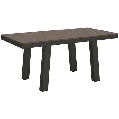 Tavolo Allungabile 90x180/440 Cm Bridge Evolution Telaio Antracite - Noce - Foto 6