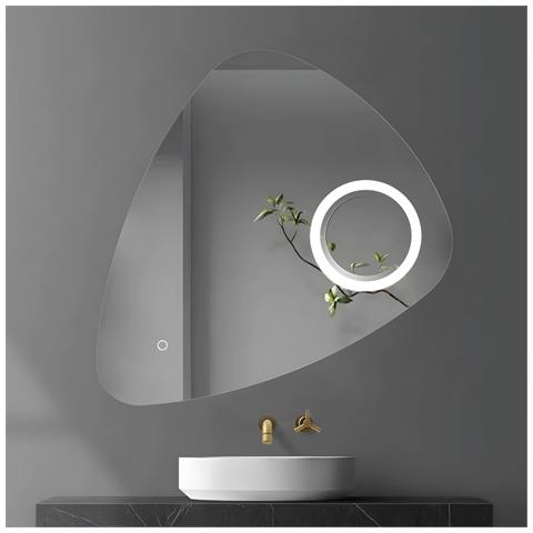 Porta Doccia Scorrevole Slide Per Box Nicchia Due Ante Cristallo Temprato *** Misure : 80x80 Cm, Tonalità : Dimmerabile 2700-4500-6500k - Foto 1