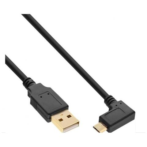 Usbabmicro0,5a Cavo Usb 0,5 M Usb 2.0 Usb A Micro-usb B Nero (micro Usb Cable, Black, 0.5m - Usb A - Micro - Foto 1