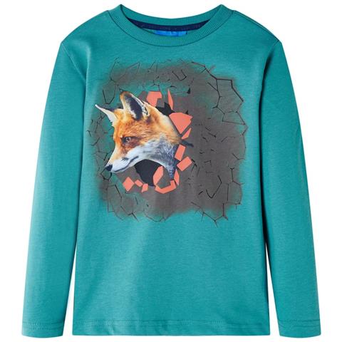 Maglietta Da Bambino A Maniche Lunghe Acqua Scuro 92 - Foto 1