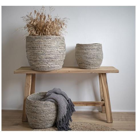 Panca Barcelona - Marrone - Legno - 25x90x45 Cm - Foto 2