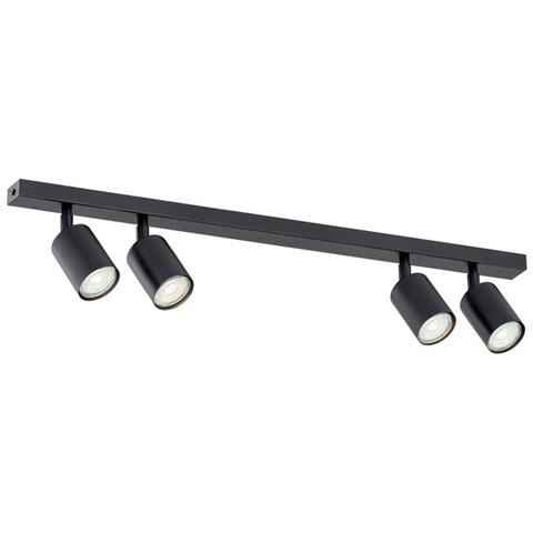 Lampada A Sospensione Elit - Nero, Oro - Acciaio Verniciato A Polvere - 116x100x12 Cm - Foto 1