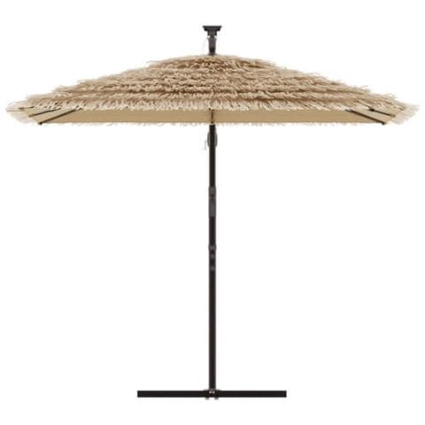 Ombrellone Giardino Con Palo In Acciaio Marrone 246x246x230 Cm - Foto 3