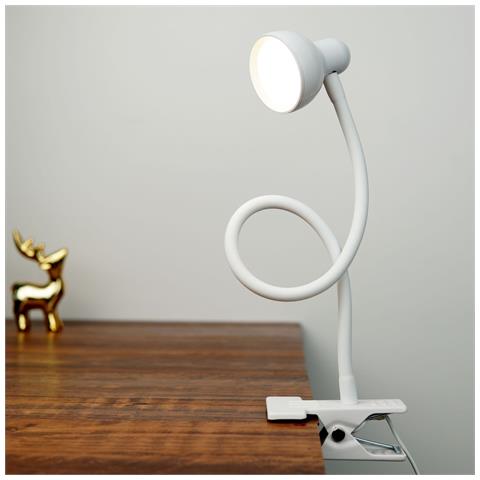 Lampada Da Lettura / Lampada A Pinza Dimmerabile Con 3 Colori Di Luce White - Foto 2
