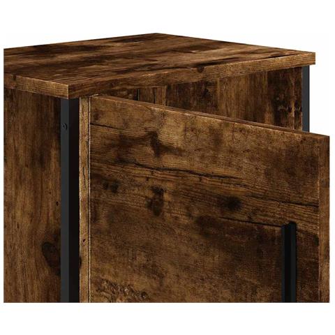 Comodino Rovere Fumo 40x30x40 Cm In Truciolato - Foto 10