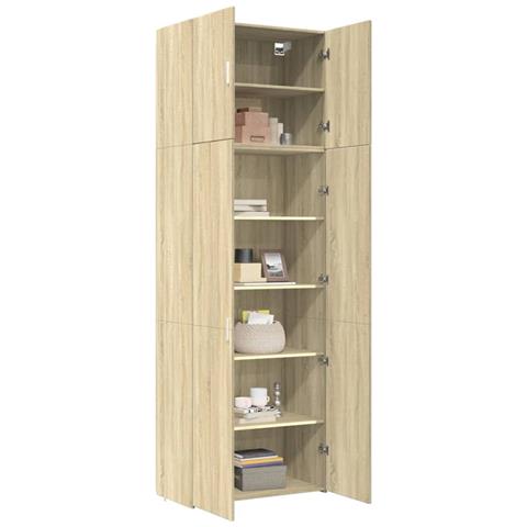 Credenza Rovere Sonoma 80x42,5x249 Cm In Legno Multistrato - Foto 3