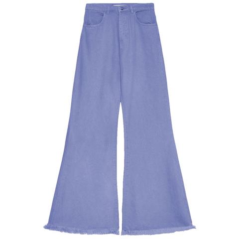 Jeans E Pantaloni In Cotone Azzurro - M - Foto 1