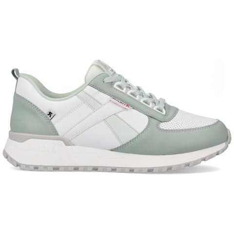 White Casual Closed Sport Shoe Sneakers Pelle Scarpe Donna Bianco Eu 41, W0602-80 - Foto 2