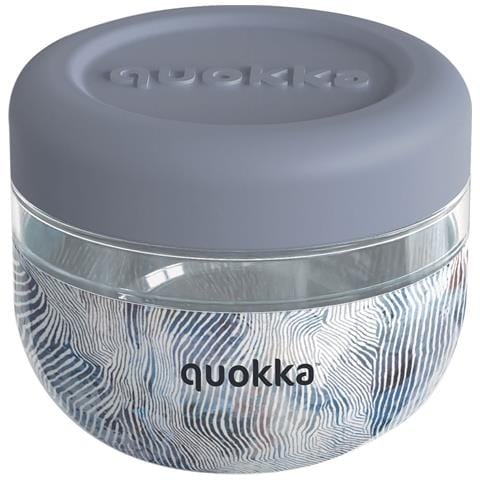 Contenitore Alimentare Design Zen 500ml Con Coperchio Antiscivolo, Grigio - Foto 1