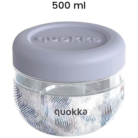 Contenitore Alimentare Design Zen 500ml Con Coperchio Antiscivolo, Grigio - Foto 2