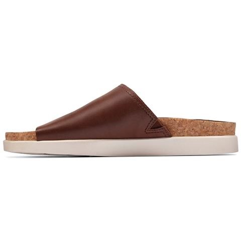 Uomo Sunder Slide Infradito In Pelle Marrone 41 - Foto 3