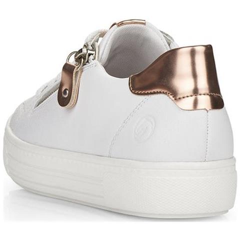 Leisure Trainers White Sneakers Pelle Scarpe Donna Bianco Eu 40, D0903-81 - Foto 3