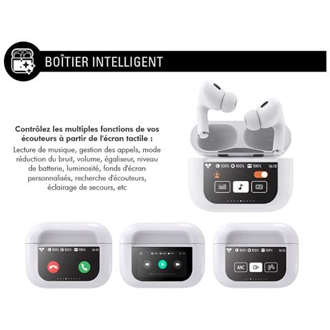 Tws Play Touch Anc Cuffia Auricolare Senza Fili Con Schermo Tattile, Bianco - Foto 2