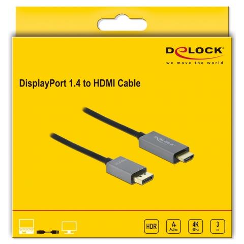DisplayPort attivo 1.4 a cavo per HDMI 4K 60 Hz (HDR) da 3 m - Foto 2